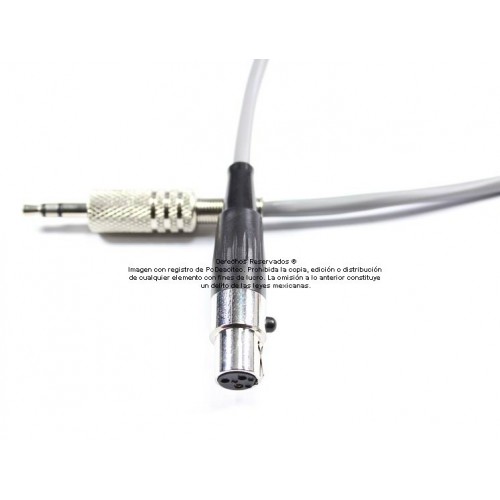 Cable Mini XLR hembra mono balanceado a plug 3.5 mm (TRS) stereo no